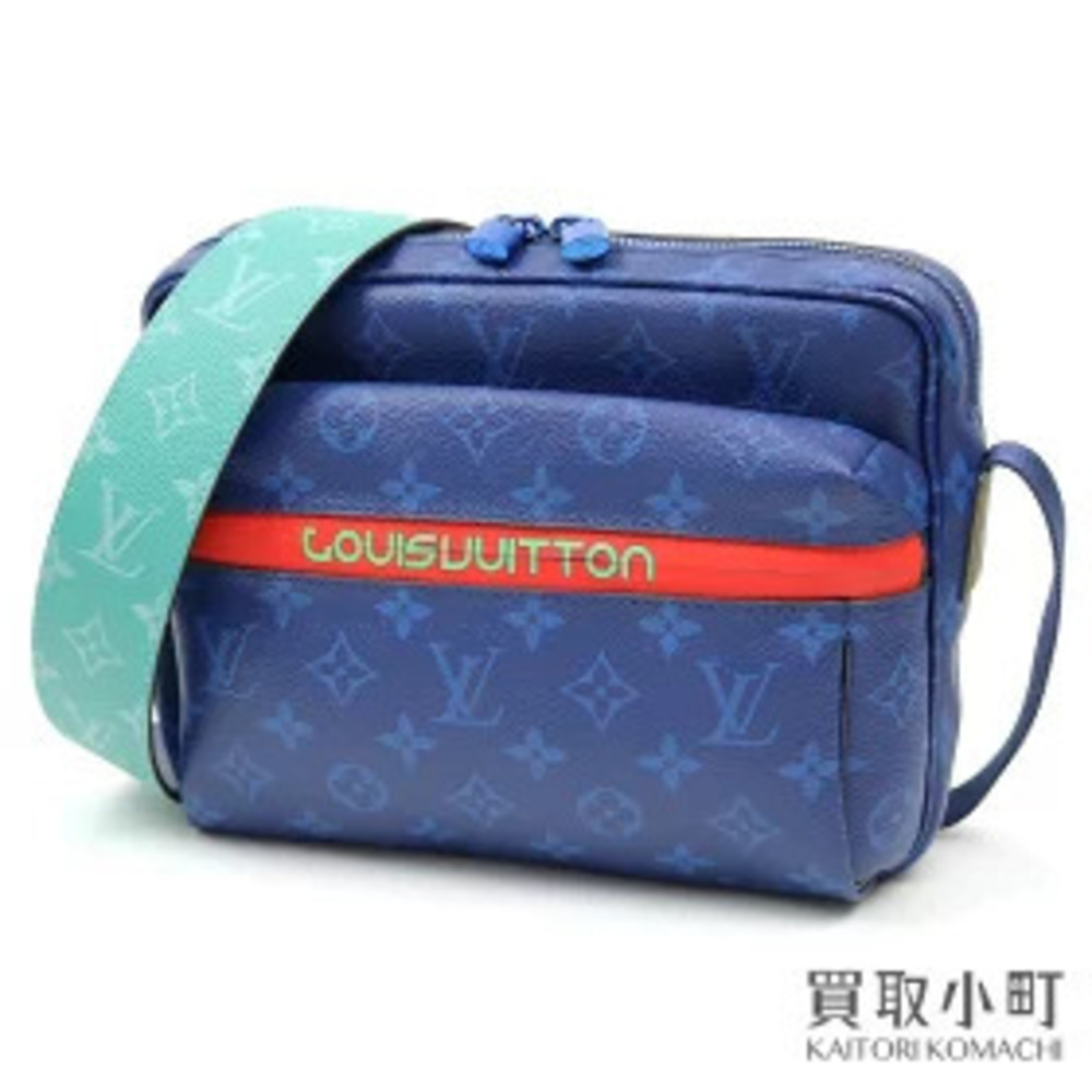 Louis Vuitton Messenger Monogram Pacific Shoulder Bag Crossbody Blue LV